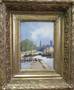 Après - Restauration de tableau - Avant / Apres