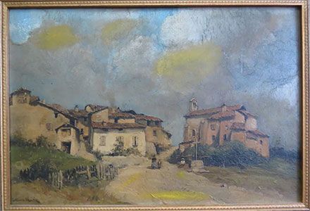 Avant - Restauration de tableau - Avant / Apres