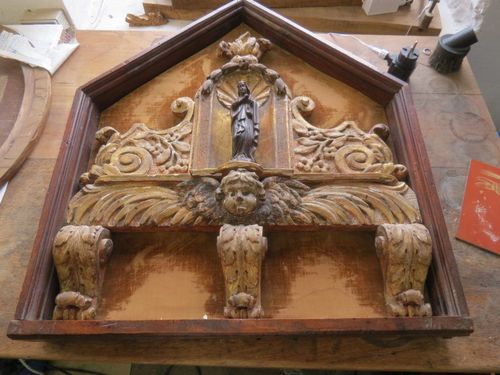 Restauration de cadre doré - finition