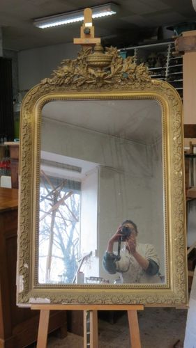 Restauration de cadre doré - détail